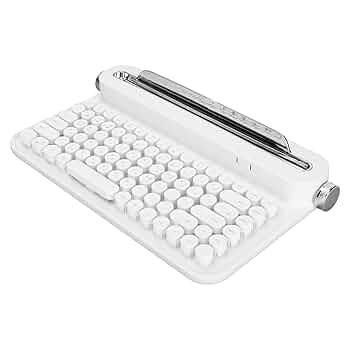タイプライターキーボード　白 Amazon | ZDawnn レトロパンクタイプライタースタイルの